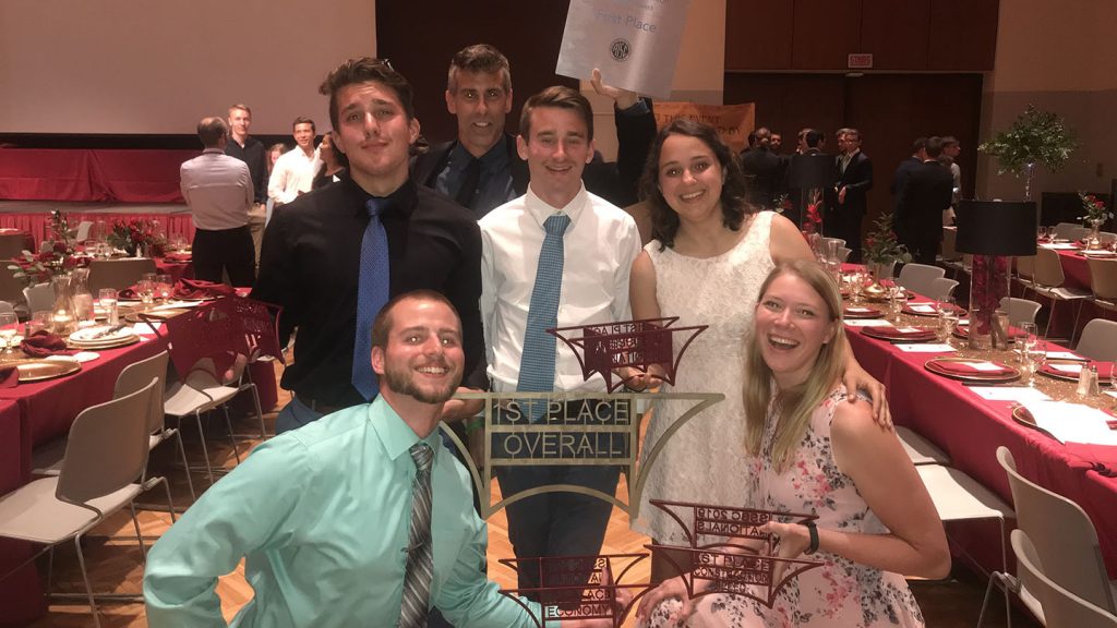 Steel Bridge Team at national championships.