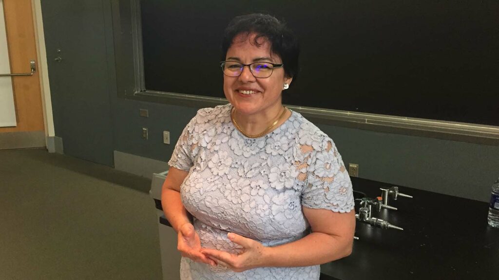 Graciela Gonzalez-Hernandez lectured on campus
