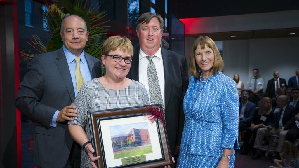 Heidi Hanson, her husband Daniel, with Bob Sell and Alison Byerly