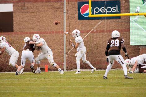 lafayette football players beat lehigh 17 to 16 at the 2019 rivalry game