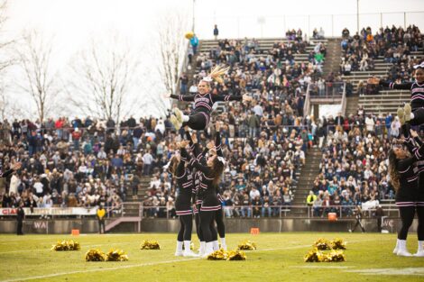 lafayette football players beat lehigh 17 to 16 at the 2019 rivalry game