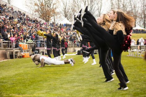 lafayette football players beat lehigh 17 to 16 at the 2019 rivalry game
