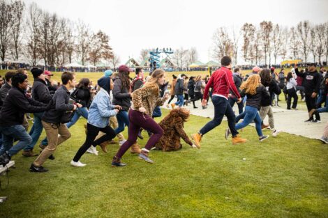 lafayette football players beat lehigh 17 to 16 at the 2019 rivalry game