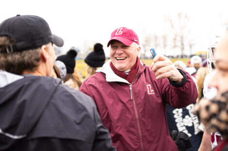 lafayette football players beat lehigh 17 to 16 at the 2019 rivalry game