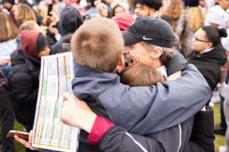 lafayette football players beat lehigh 17 to 16 at the 2019 rivalry game