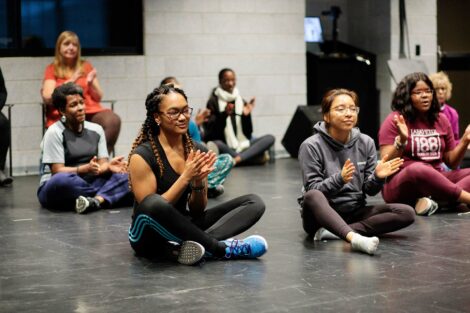 Students clap at Nobuntu workshop
