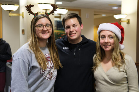 Students sing karaoke in farinon