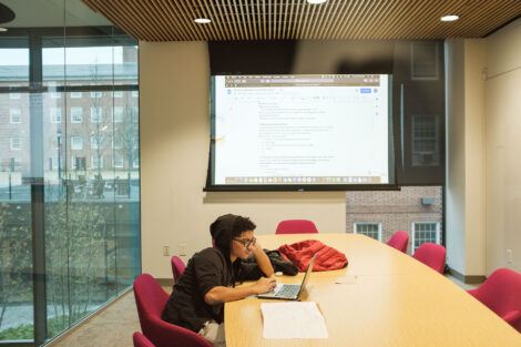 a student studies in risc