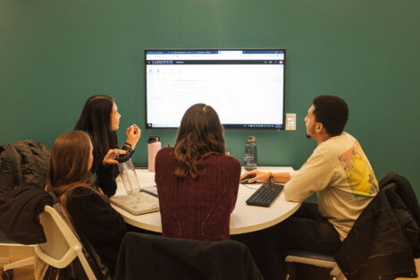 students study in acopian