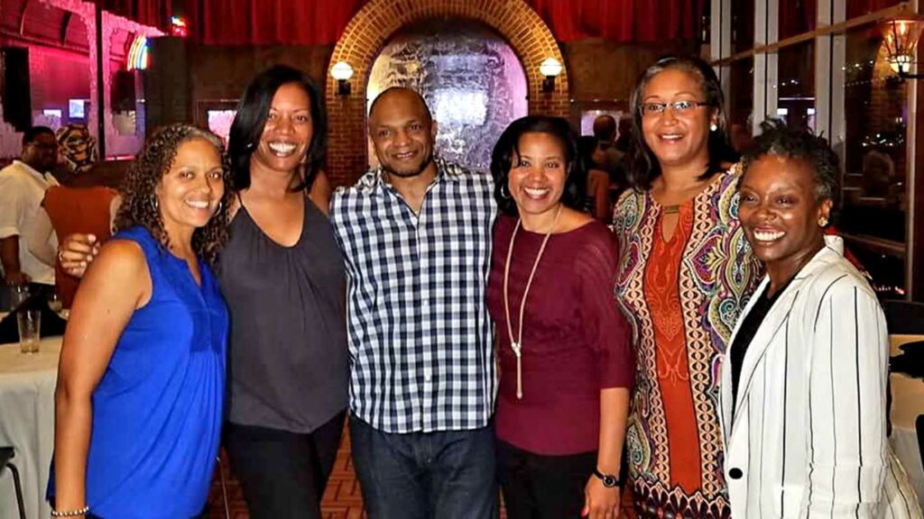 Kareema J. Gray, Ph.D., ’94 with members of ABC in 2018
