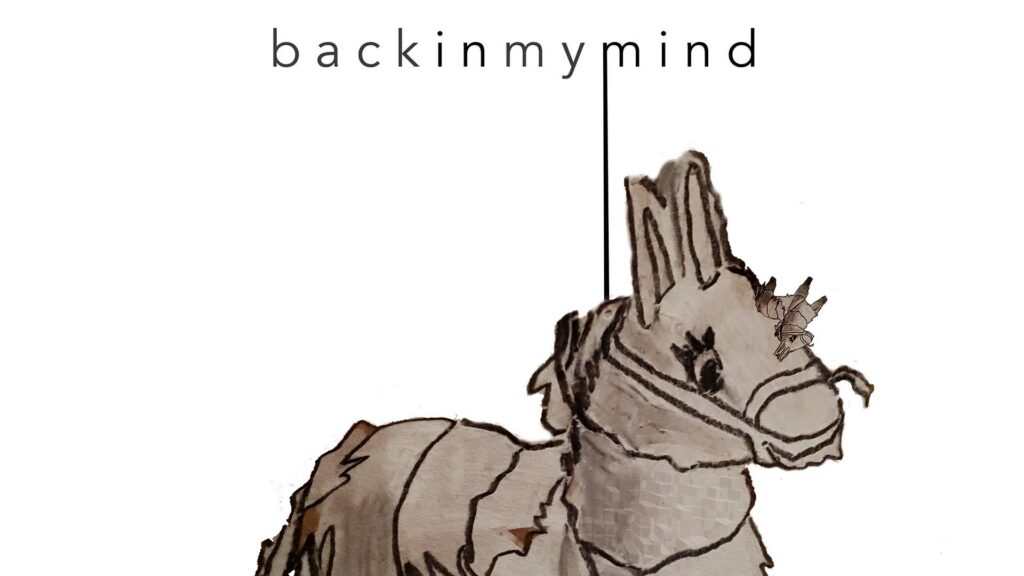 Cover art of donkey pinata for album