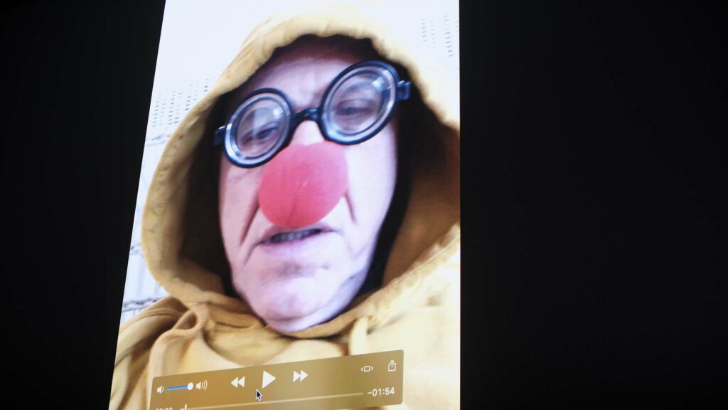 Goldberg in his nose and glasses.