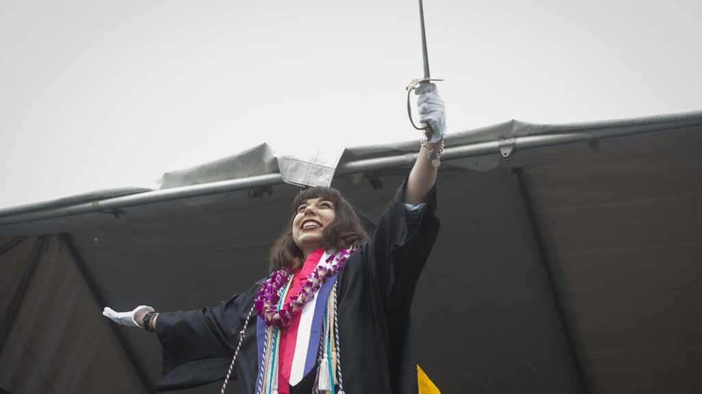 Kenzie Corbin at 2018 Commencement