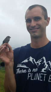 Mike Butler with bird