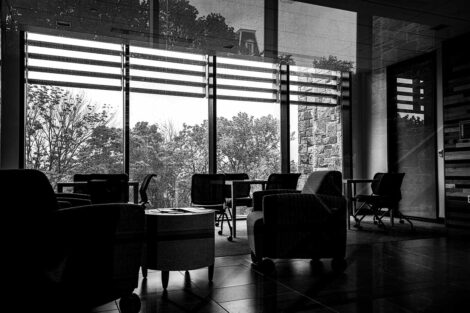 Chairs and tables in Oechsle Center for Global Education