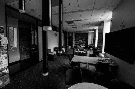 Chairs and tables in Oechsle Center for Global Education