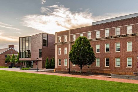 Campus Scenic, Empty Campus, Summer, Rockwell Integrated Science Center, RISC, Accopian Engineering Center, Accopian, Green Grass, trees,