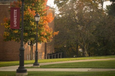 fall foliage on campus