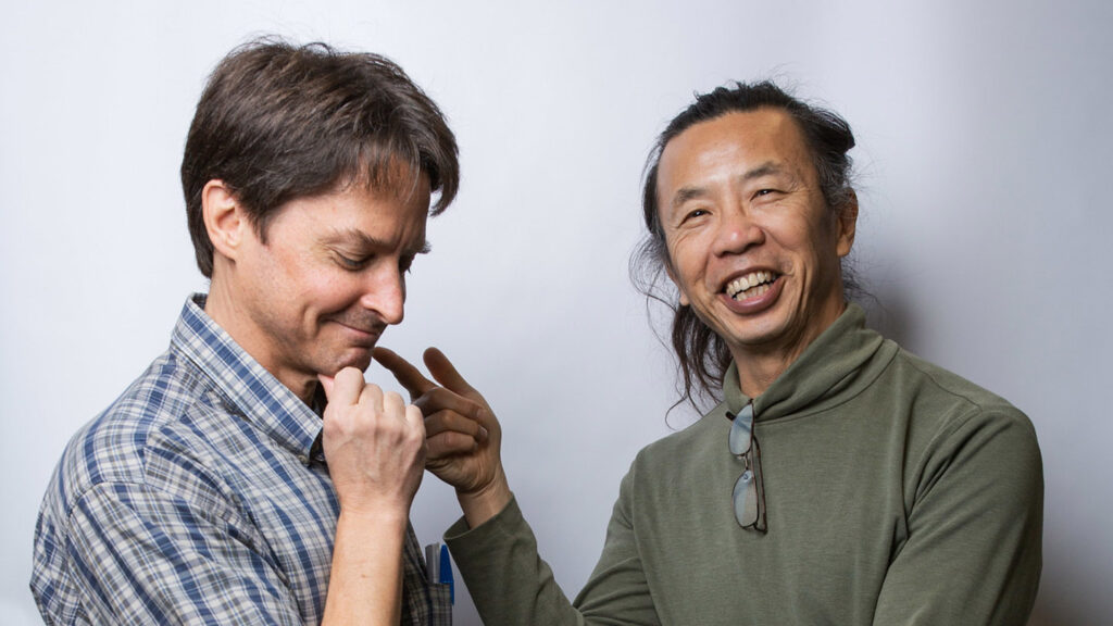 Bob Kurt and Chun Wai Liew smile