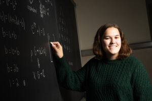 Beth Anne Castellano '22 is a math major, math tutor, and a MOSAIC member