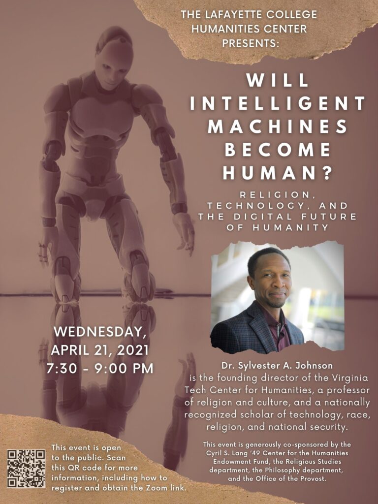 Sylvester Johnson lecture poster