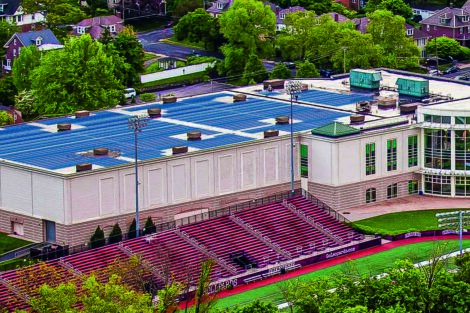 rendering of Solar Panels on Kirby Sports Center