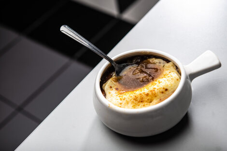 Trolley Stop's French onion soup