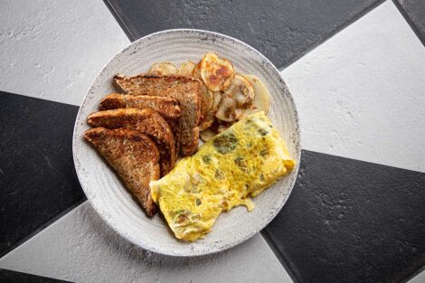Trolley Stop's omelette