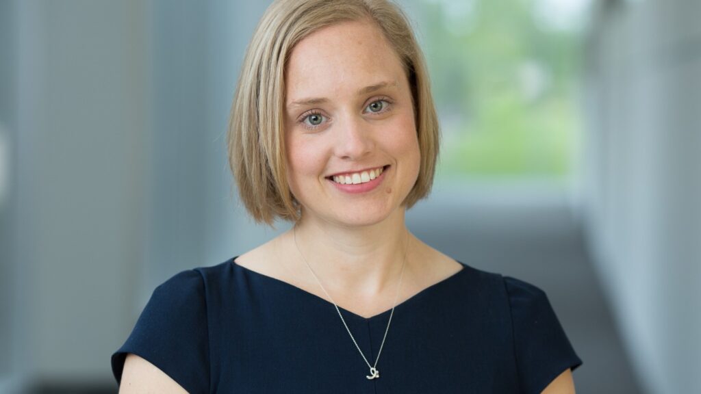 Emily Fogelberg Anthony '05 is senior director for Global Market Development in the Structural Heart business at Medtronic