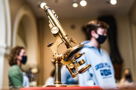 Technology inside of Van Wickle Hall.