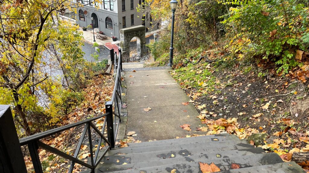 Lafayette College's historic staircase