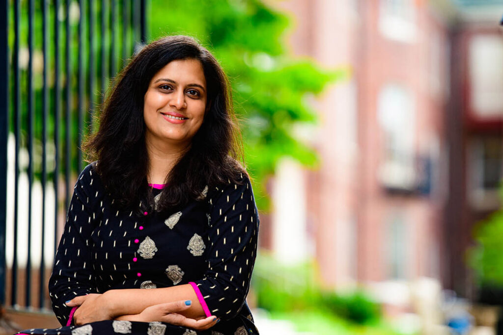 Asmita Pendse smiles